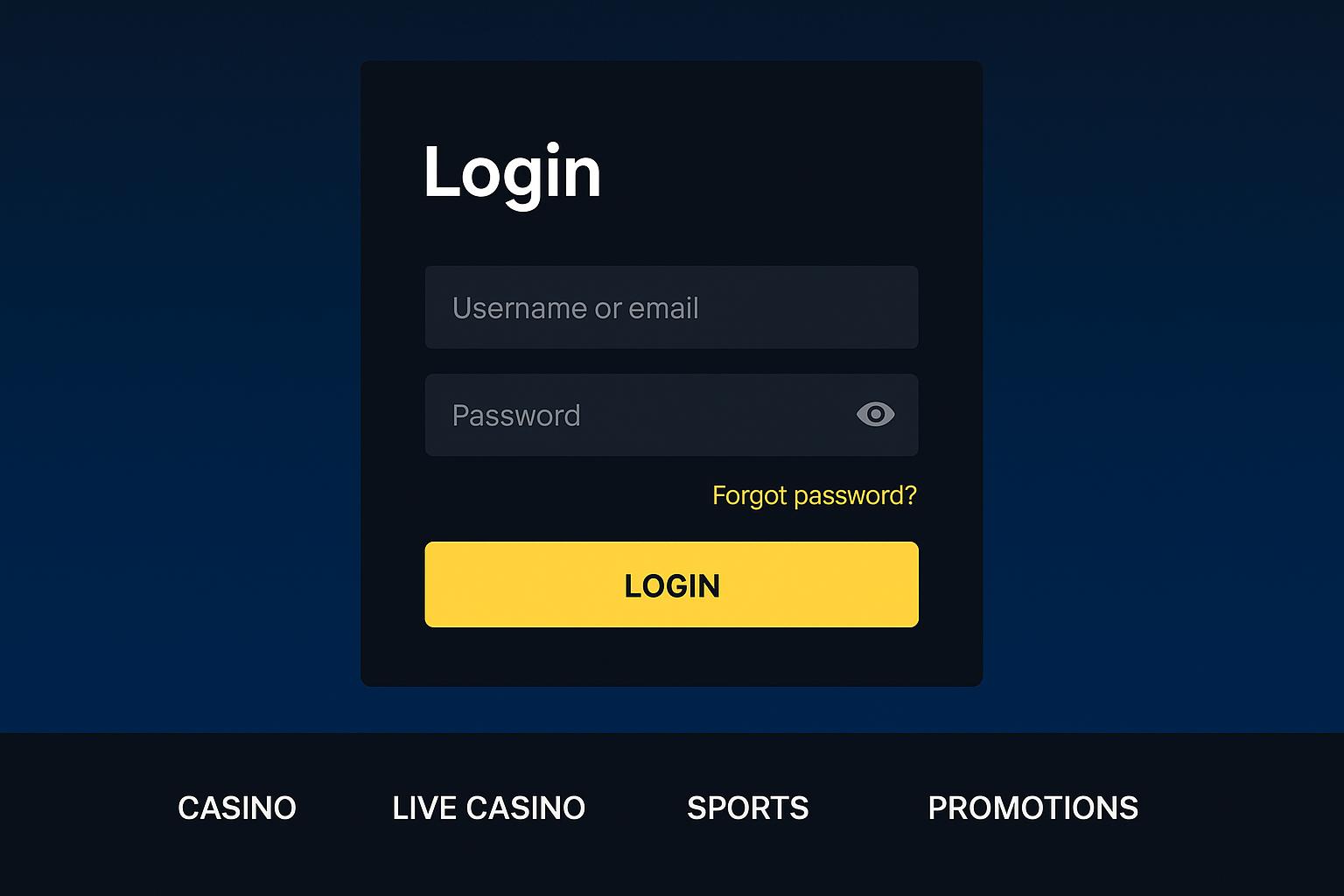 Login no Cassino BET9X.COM